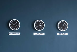Time zones clocks 